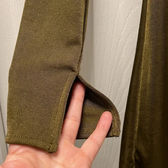 Urban outfitters Stefani mini olive dress size medium - Picture 3 of 12